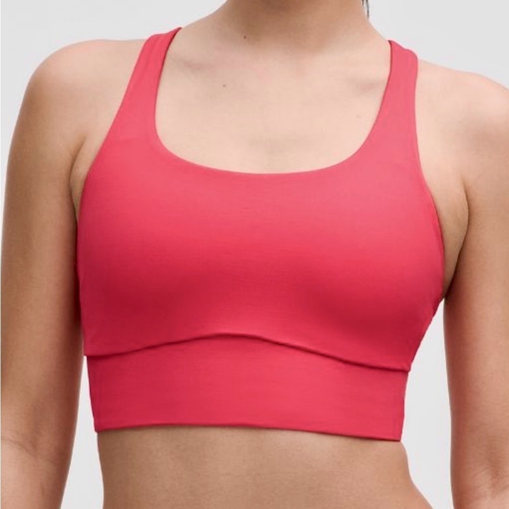 LULULEMON ENERGY LONGLINE BRA ORANGE RED COLOR SIZE 10 COLOR CODE “PPNC” NWT